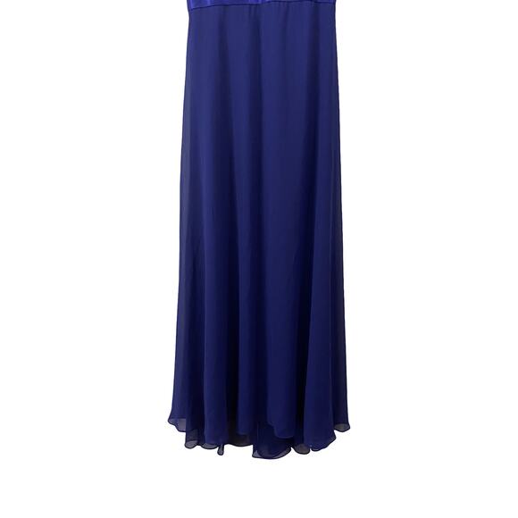 Long Chiffon Empire Waist Dress by EVER PRETTY with Short Flutter Sleeves size 8 - Picture 5 of 12